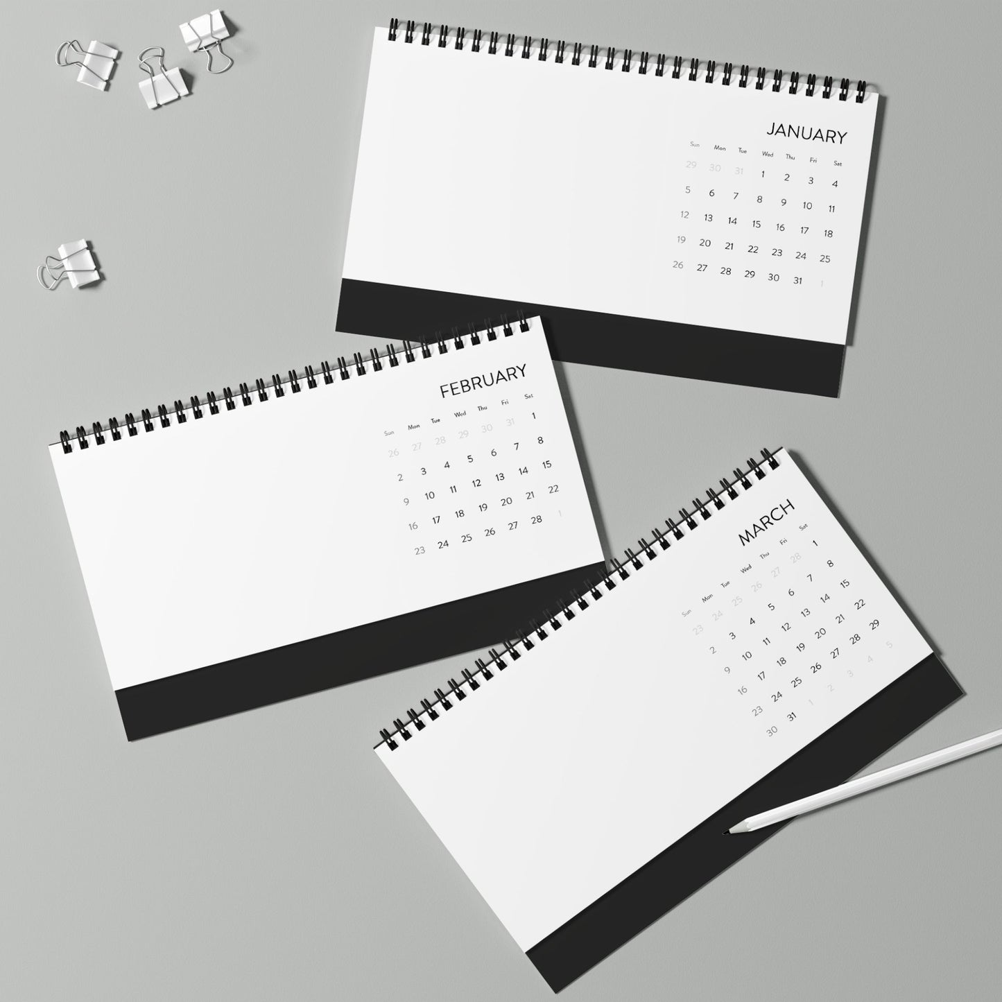 Desktop Calendar (2025 grid) - Fast Partitions