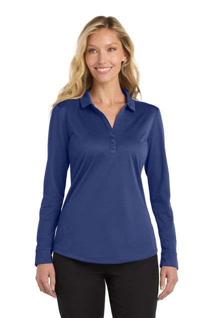 Port Authority® Women's Silk Touch™ Performance Long Sleeve Polo - Fast Partitions