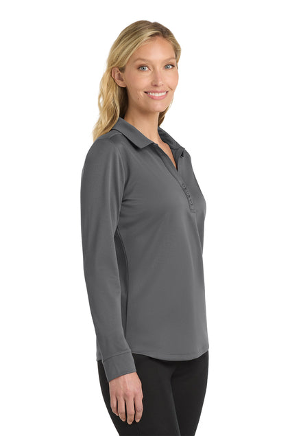 Port Authority® Women's Silk Touch™ Performance Long Sleeve Polo - 3PX
