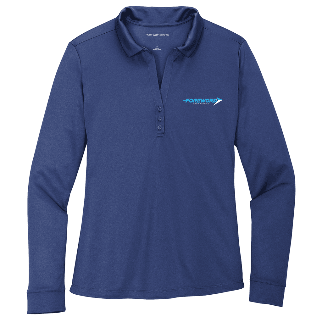 Port Authority® Women's Silk Touch™ Performance Long Sleeve Polo