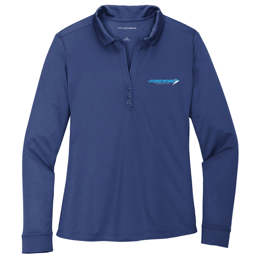 Port Authority® Women's Silk Touch™ Performance Long Sleeve Polo