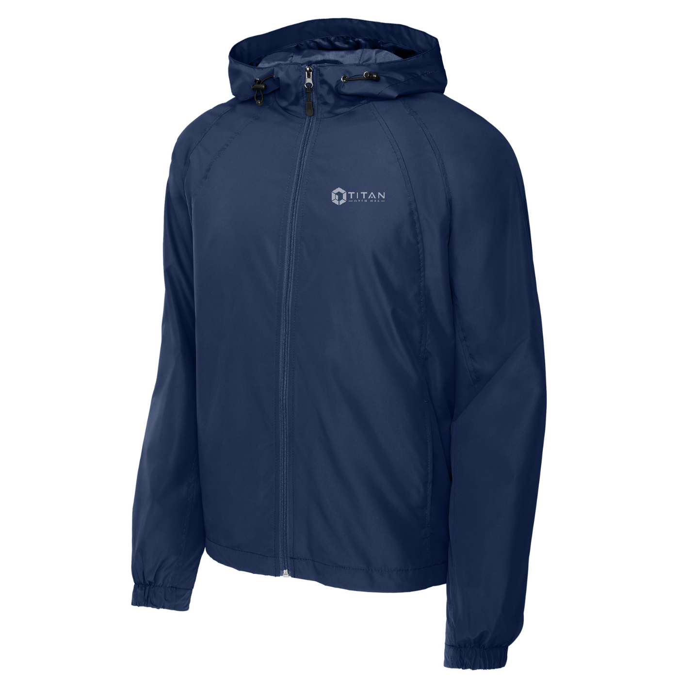 Sport-Tek Hooded Raglan Jacket — True Navy