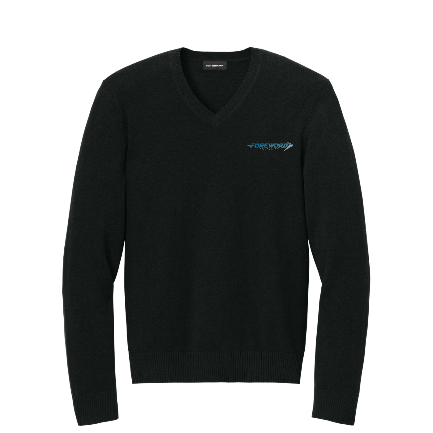 Port Authority Easy Care V-Neck Sweater — Deep Black