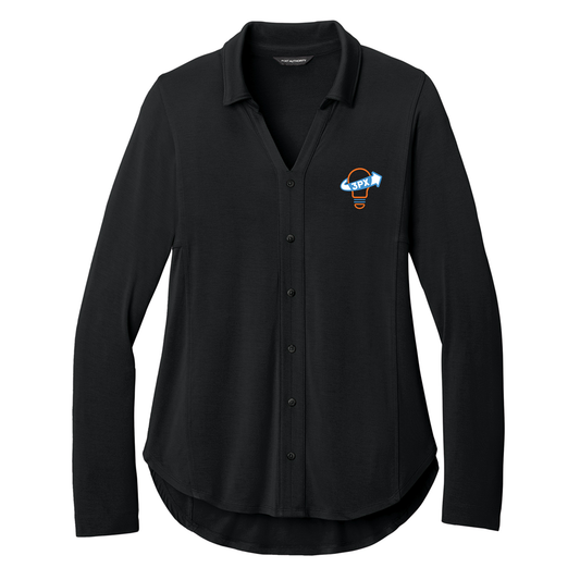 Port Authority® Women’s Luxe Knit Button Tunic - 3PX