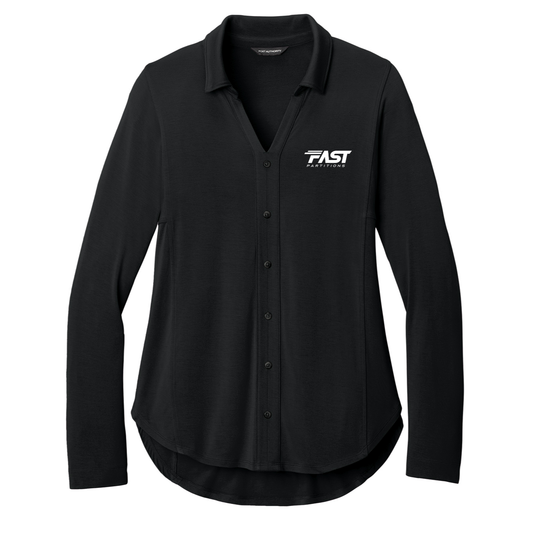 Port Authority® Women’s Luxe Knit Button Tunic - Fast Partitions