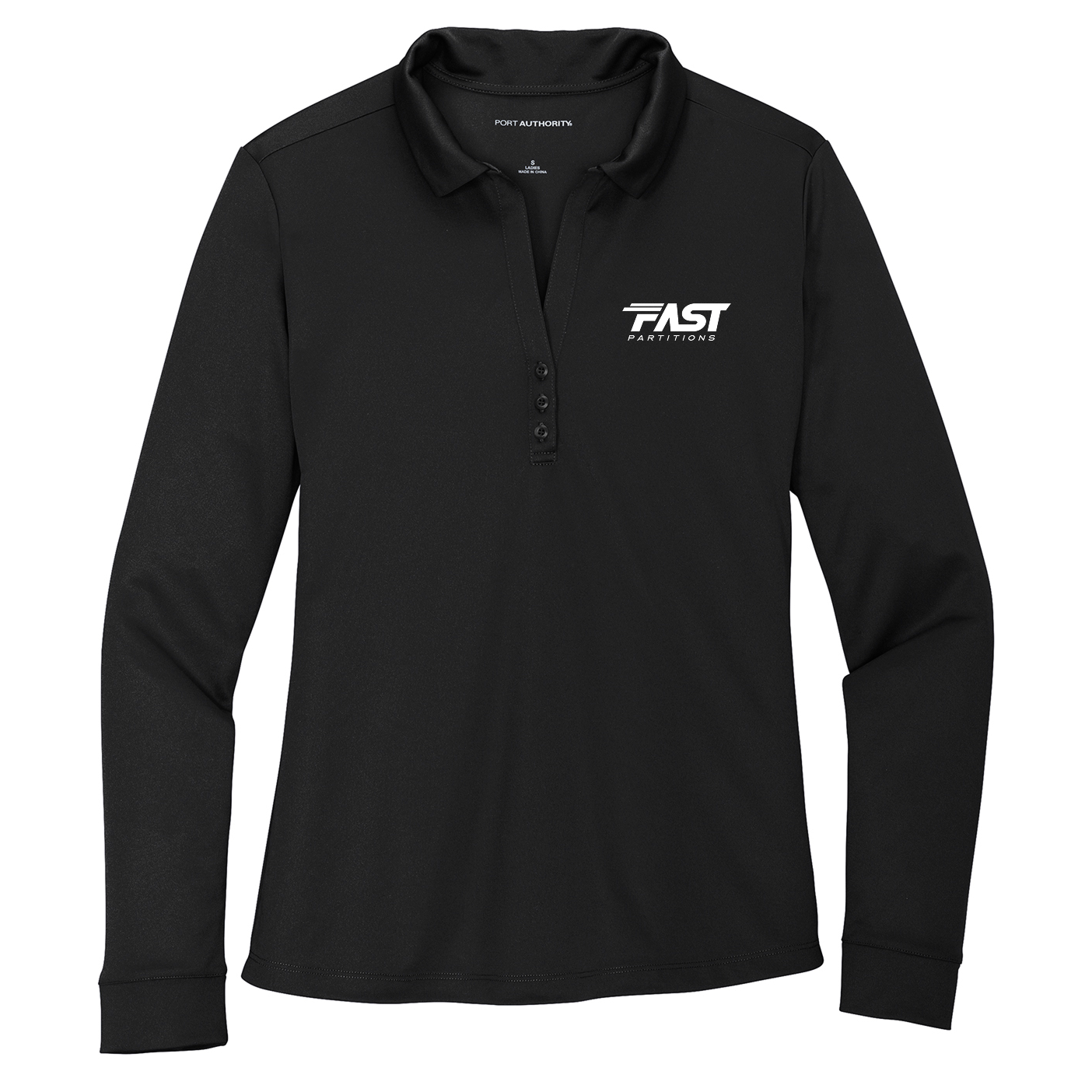 Port Authority® Women's Silk Touch™ Performance Long Sleeve Polo - Fast Partitions