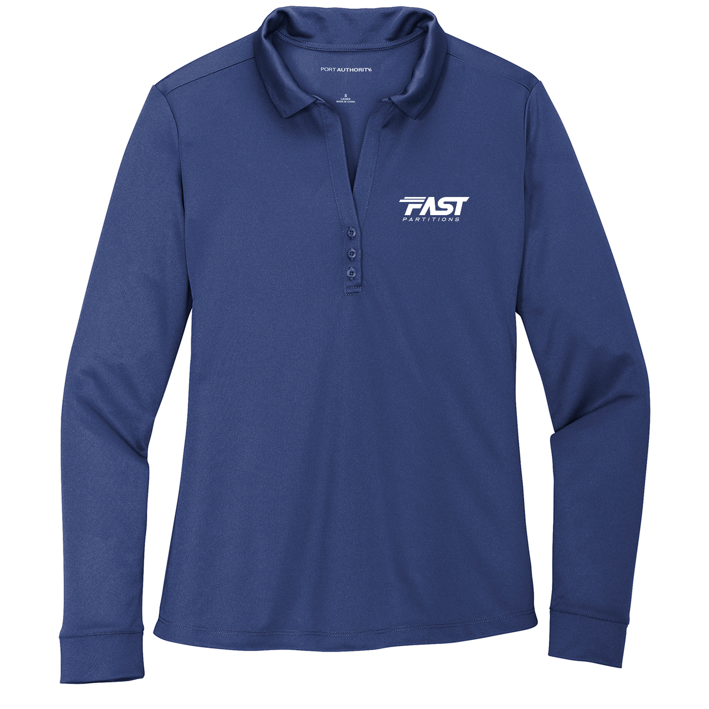 Port Authority® Women's Silk Touch™ Performance Long Sleeve Polo - Fast Partitions