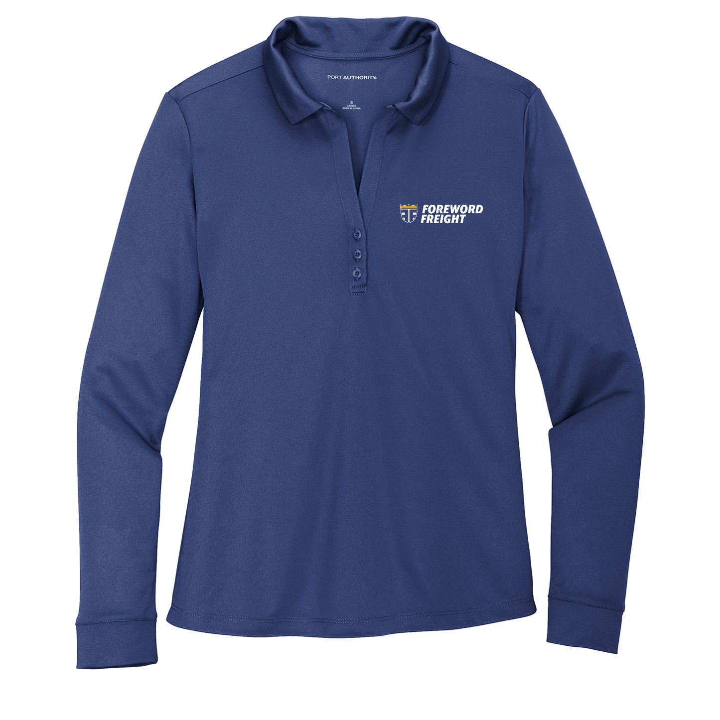 Port Authority® Women's Silk Touch™ Performance Long Sleeve Polo - Foreword Freight
