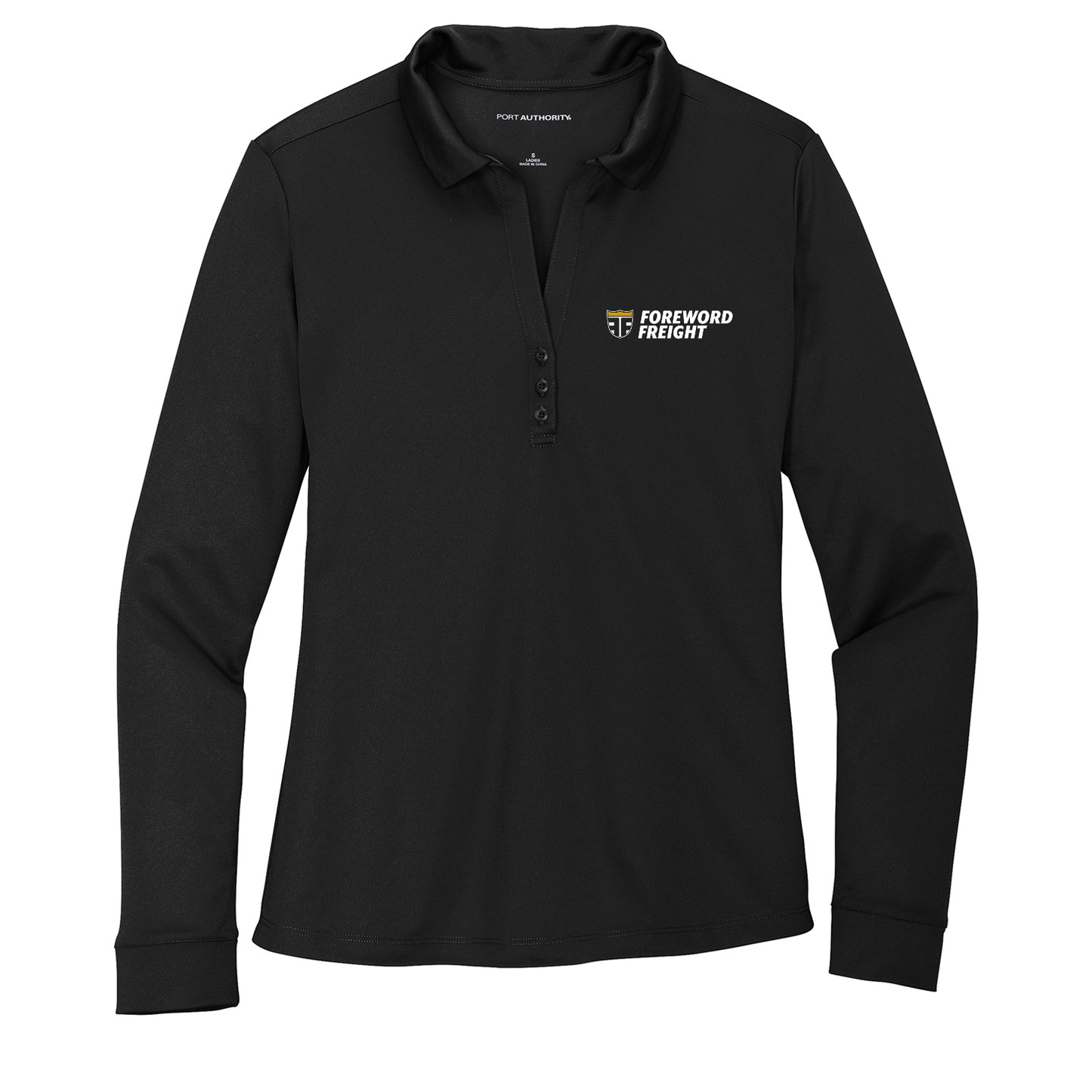 Port Authority® Women's Silk Touch™ Performance Long Sleeve Polo - Foreword Freight