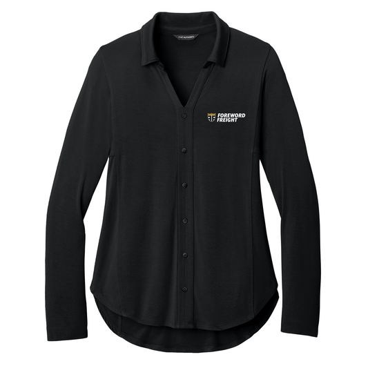 Port Authority® Women’s Luxe Knit Button Tunic - Foreword Freight