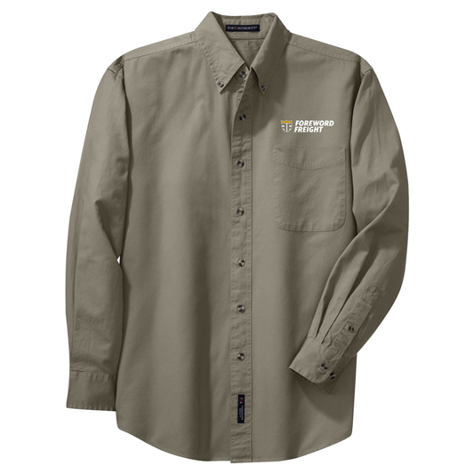 Port Authority® Tall Long Sleeve Twill Shirt - Foreword Freight