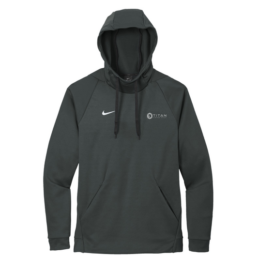 Nike Therma-FIT Pullover Fleece Hoodie — Team Anthracite