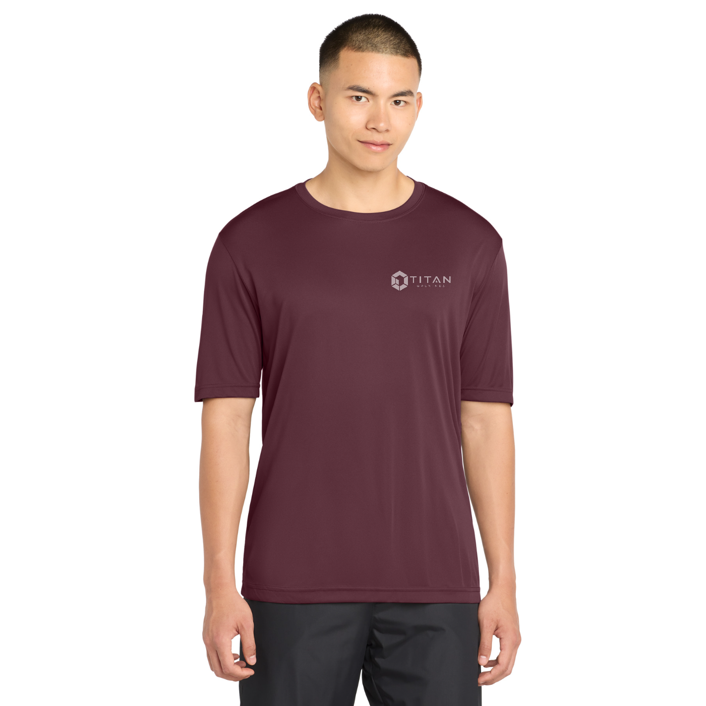 Sport-Tek Tall PosiCharge Competitor  Tee - Titan — model