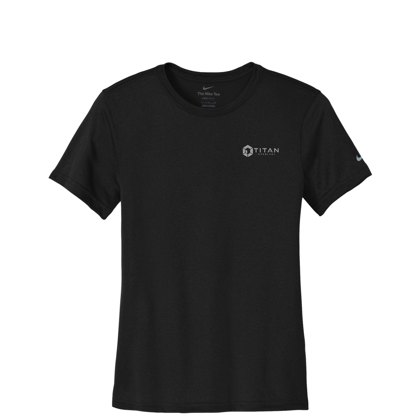 Nike Women's Swoosh Sleeve rLegend Tee — Black
