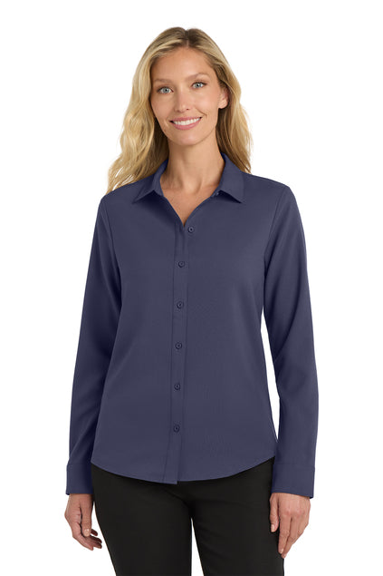 Port Authority® Women's Long Sleeve Performance Staff Shirt - Foreword Freight