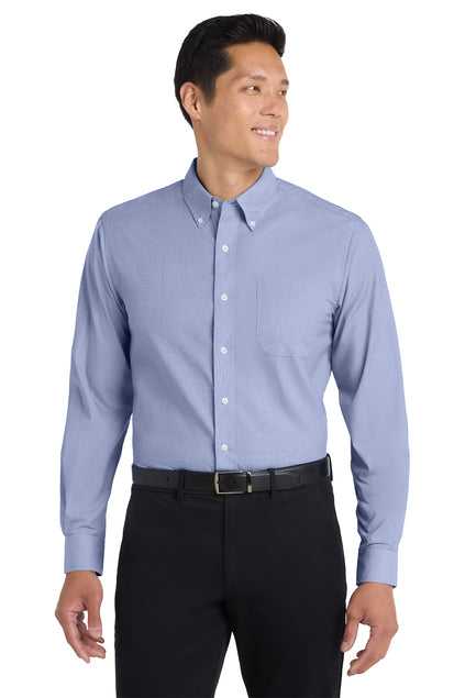 Port Authority® Tall Crosshatch Easy Care Shirt - Foreword Freight