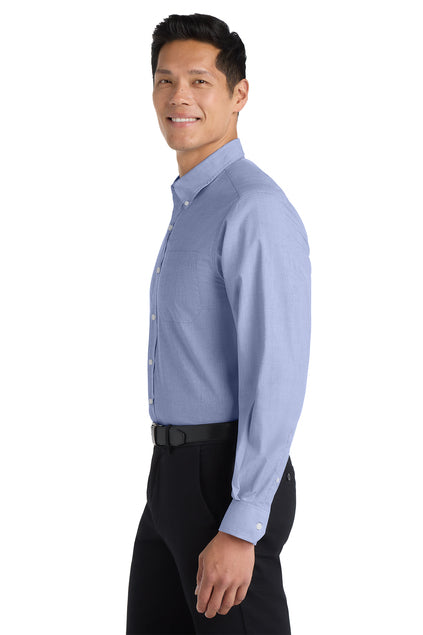Port Authority® Tall Crosshatch Easy Care Shirt - Foreword Freight