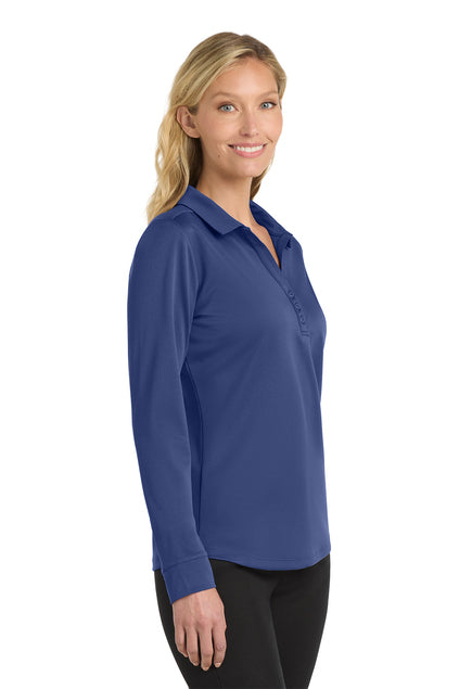 Port Authority® Women's Silk Touch™ Performance Long Sleeve Polo - Foreword Freight