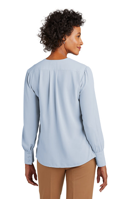 Brooks Brothers® Women’s Open-Neck Satin Blouse