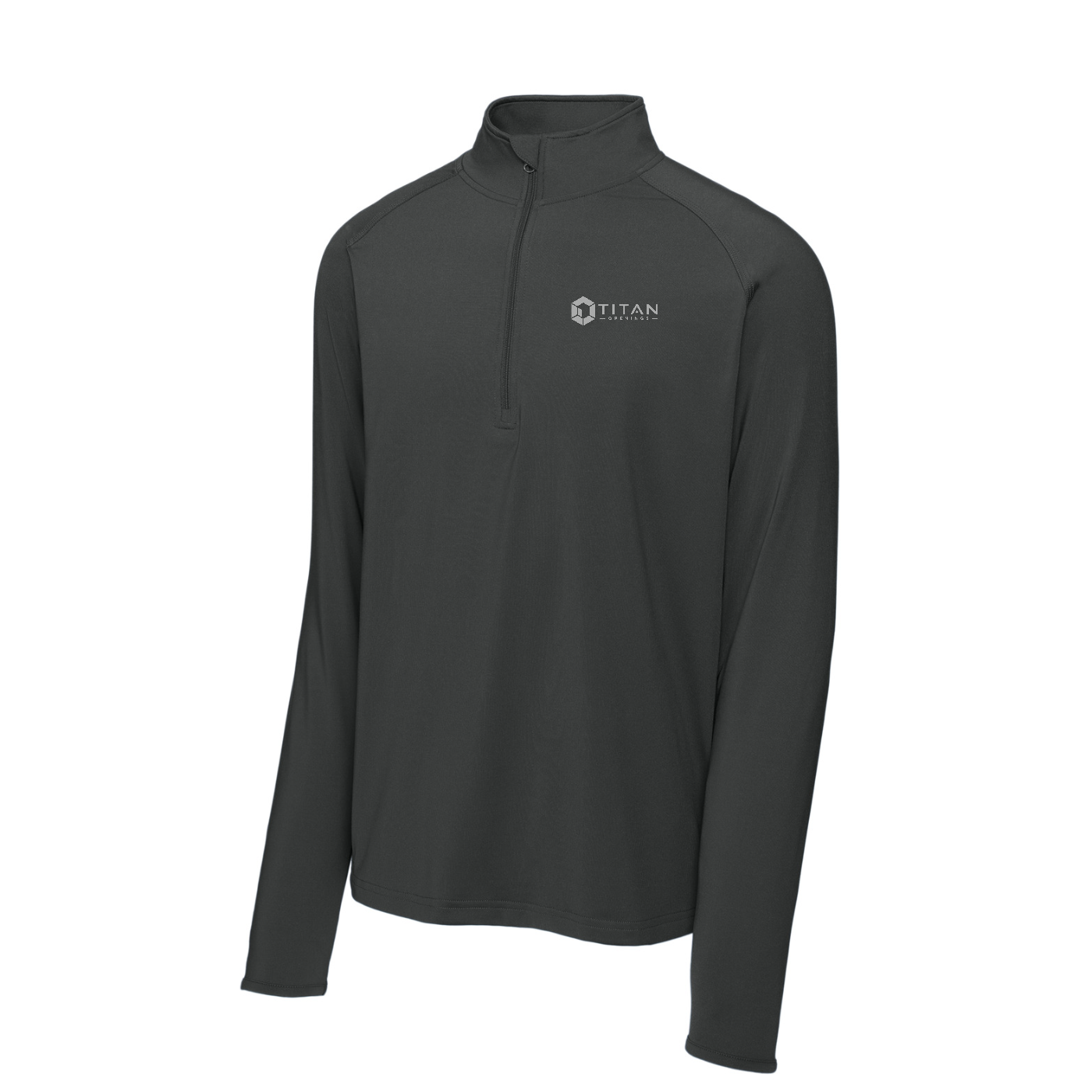 Sport-Tek Sport-Wick Stretch 1/4-Zip Pullover — Charcoal Grey