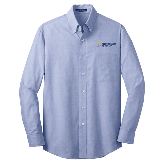 Port Authority® Tall Crosshatch Easy Care Shirt - Foreword Freight