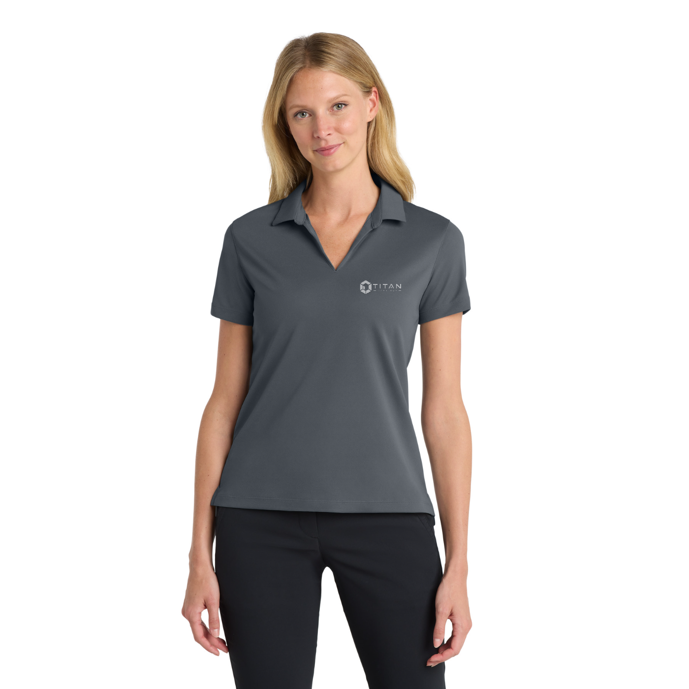 Nike Women's Dri-FIT Micro Pique 2.0 Polo — model