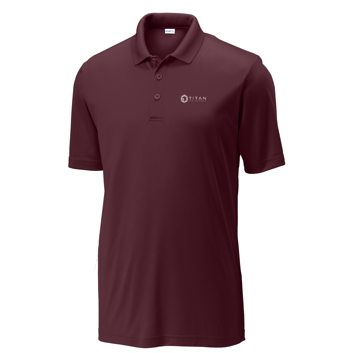 Sport-Tek  PosiCharge  Competitor  Polo - Titan — Maroon