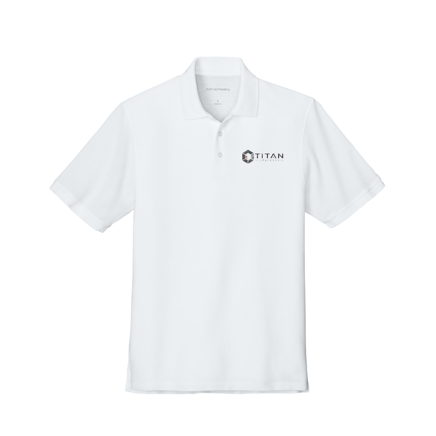 Port Authority Tall Wearever Signature Pique Polo - Titan — White