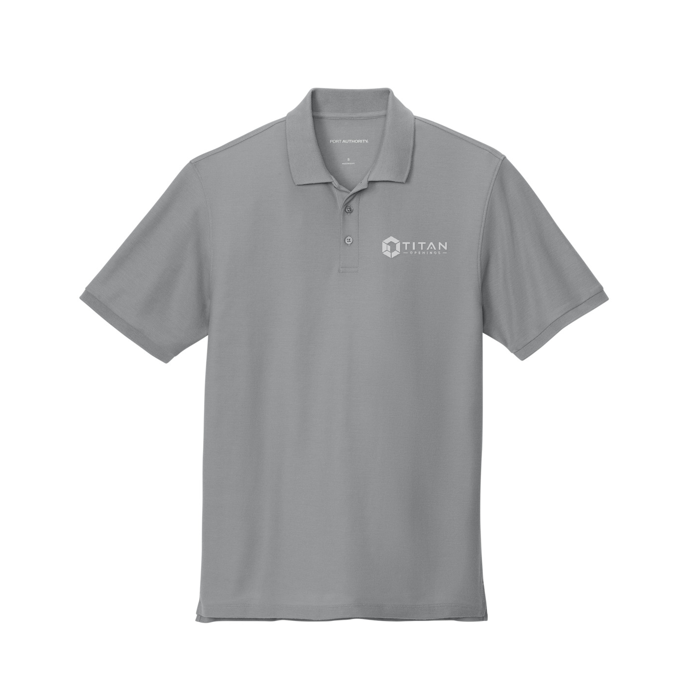 Port Authority Tall Wearever Signature Pique Polo - Titan — Gusty Grey
