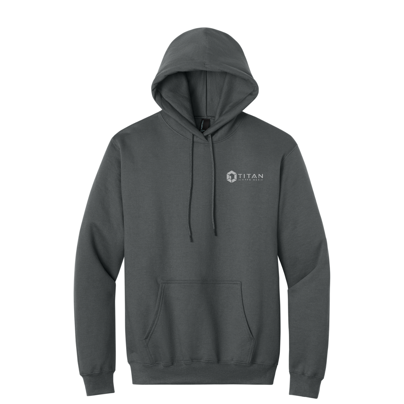 Port & Co Tall Essential Fleece Pullover Hooded Sweatshirt - Titan — Charcoal