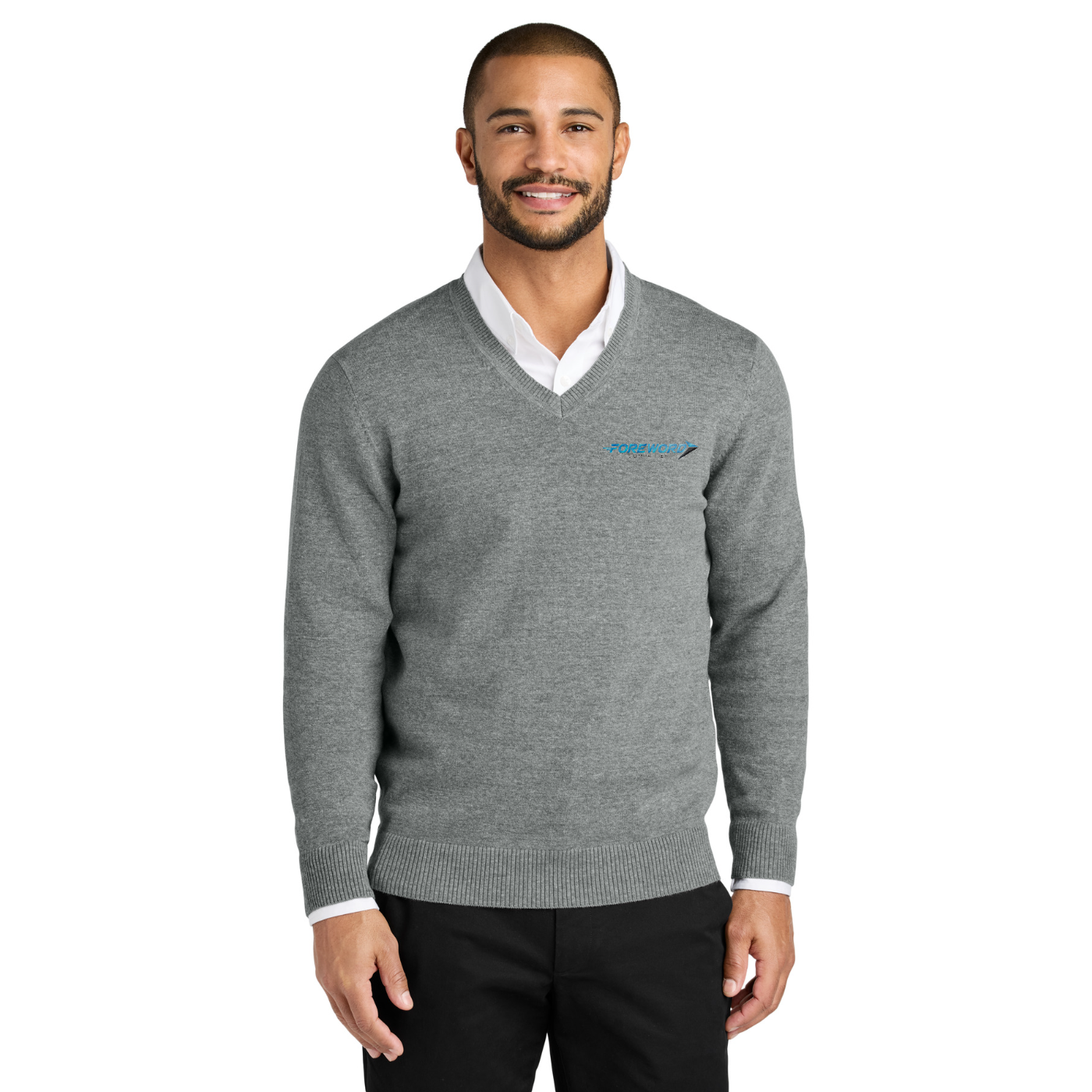 Port Authority Easy Care V-Neck Sweater — model