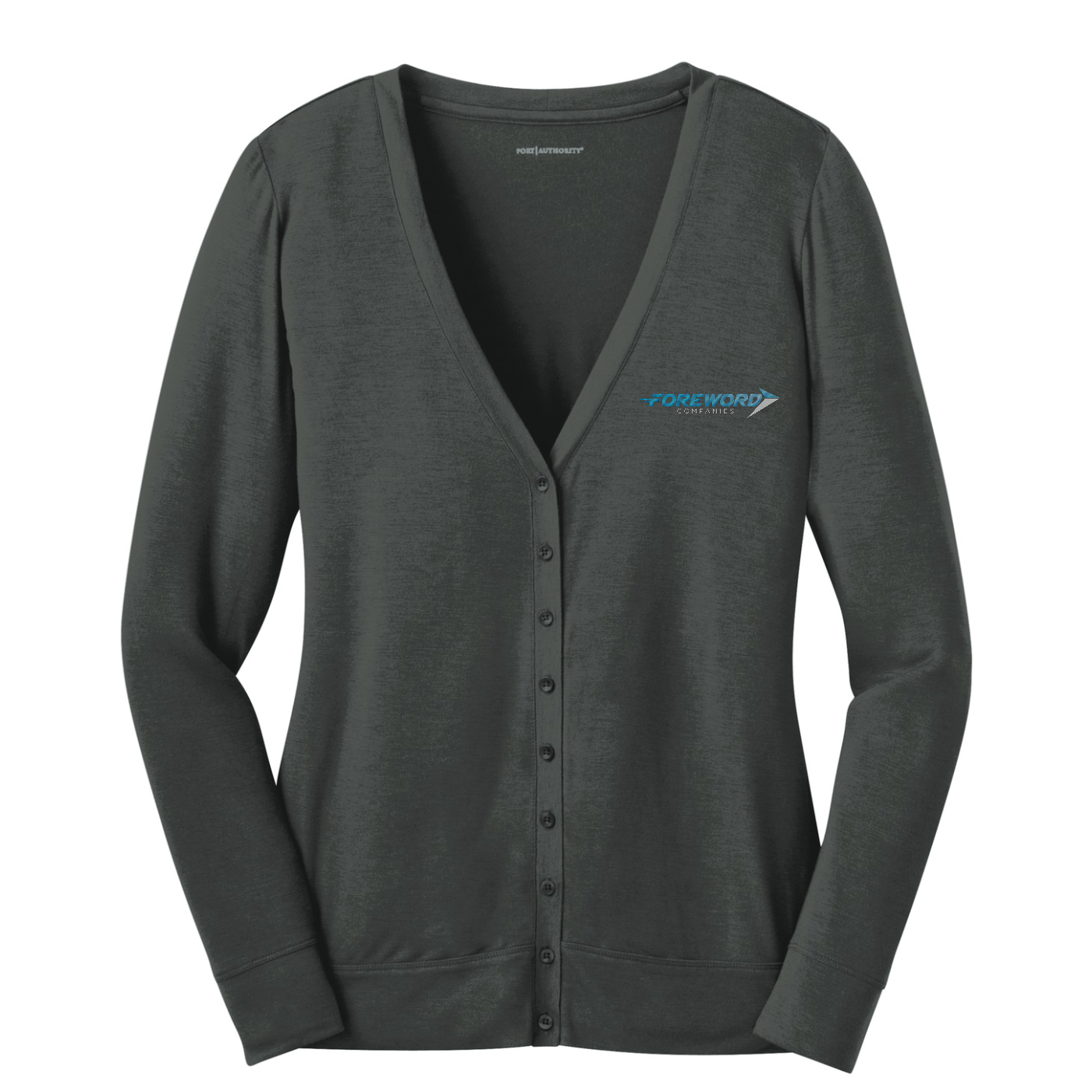 Port Authority Women's Concept Cardigan — Grey Smoke