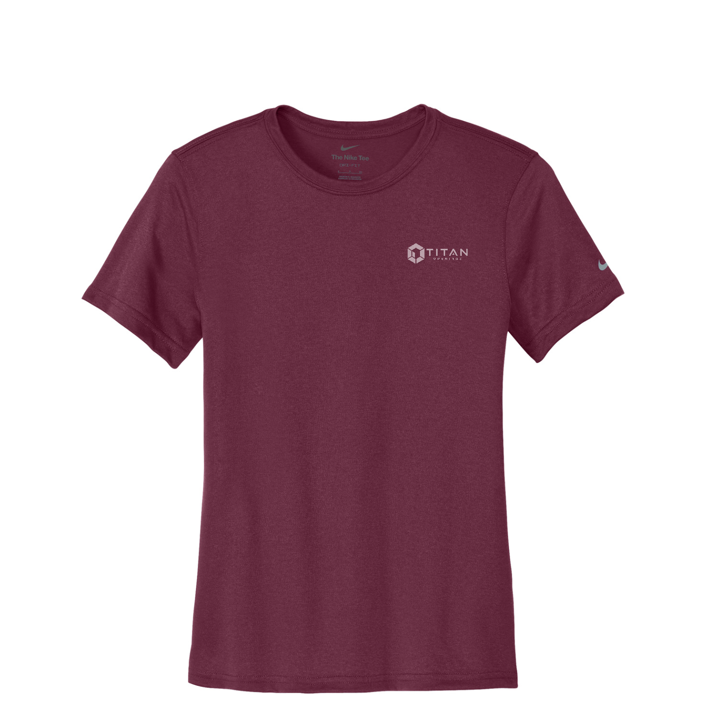 Nike Women's Swoosh Sleeve rLegend Tee — Deep Maroon