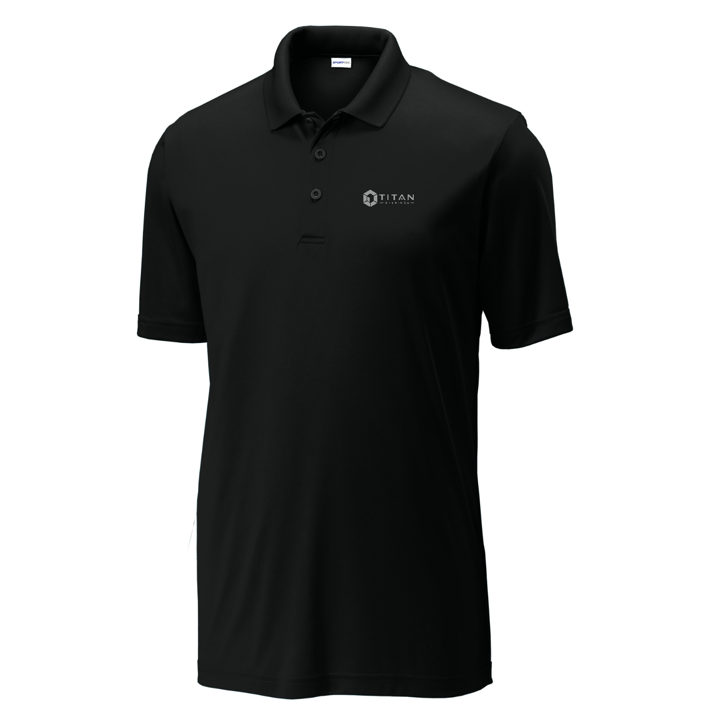 Sport-Tek  PosiCharge  Competitor  Polo - Titan — Black