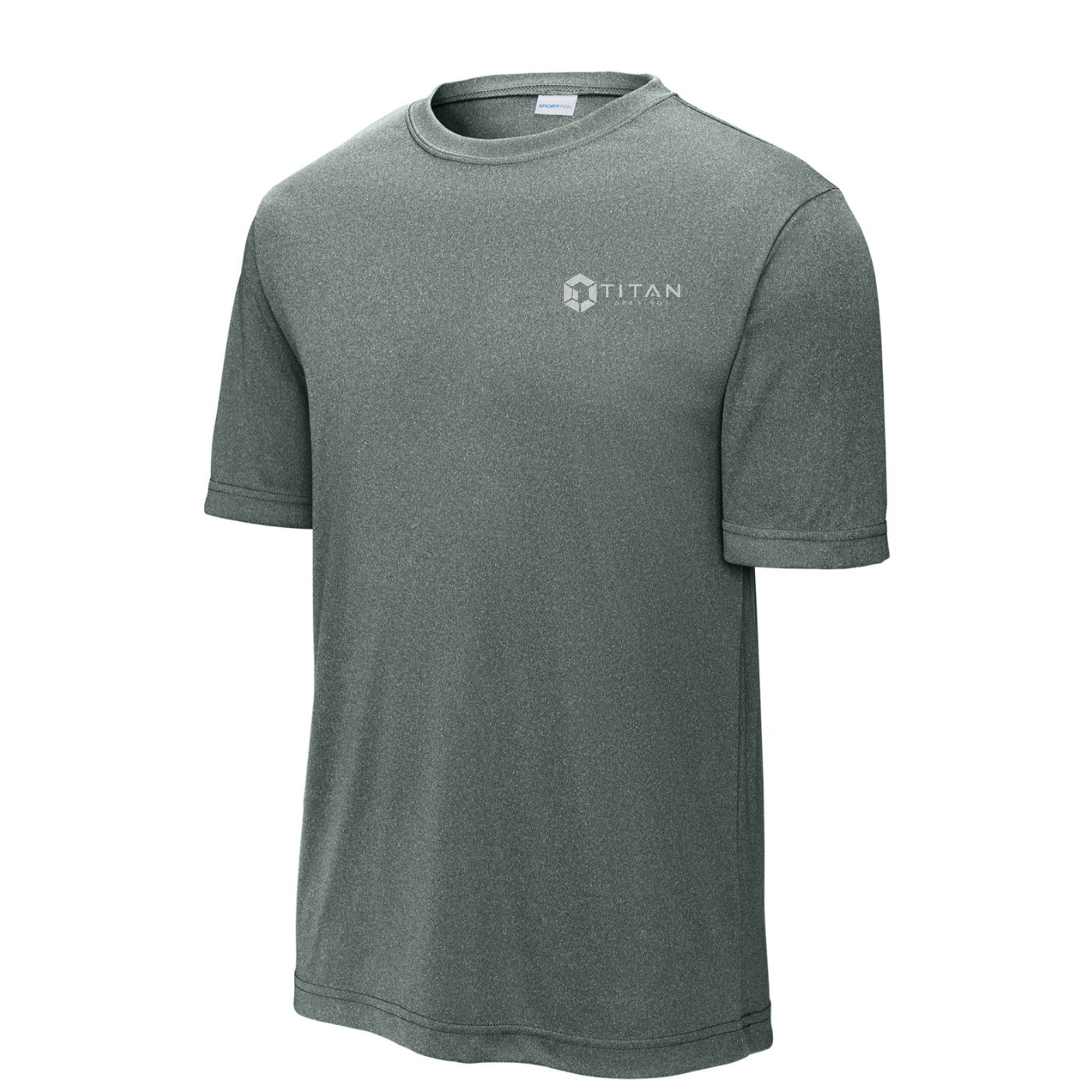 Sport-Tek Tall PosiCharge Competitor  Tee - Titan — Grey Concrete Heather