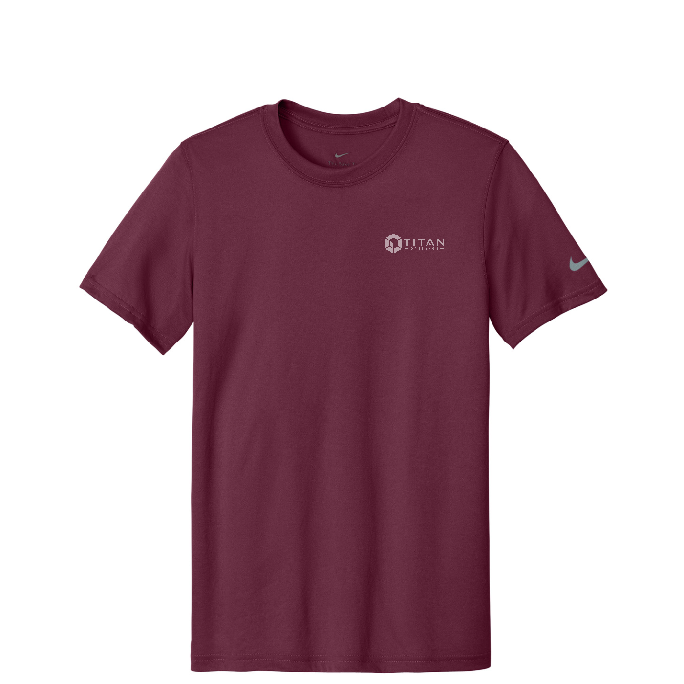Nike Swoosh Sleeve rLegend Tee — Deep Maroon