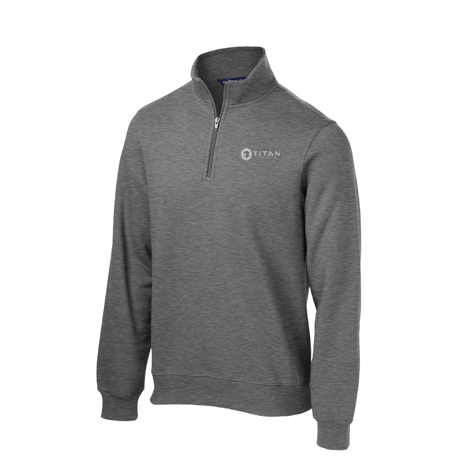 Sport-Tek 1/4-Zip Sweatshirt — Vintage Heather