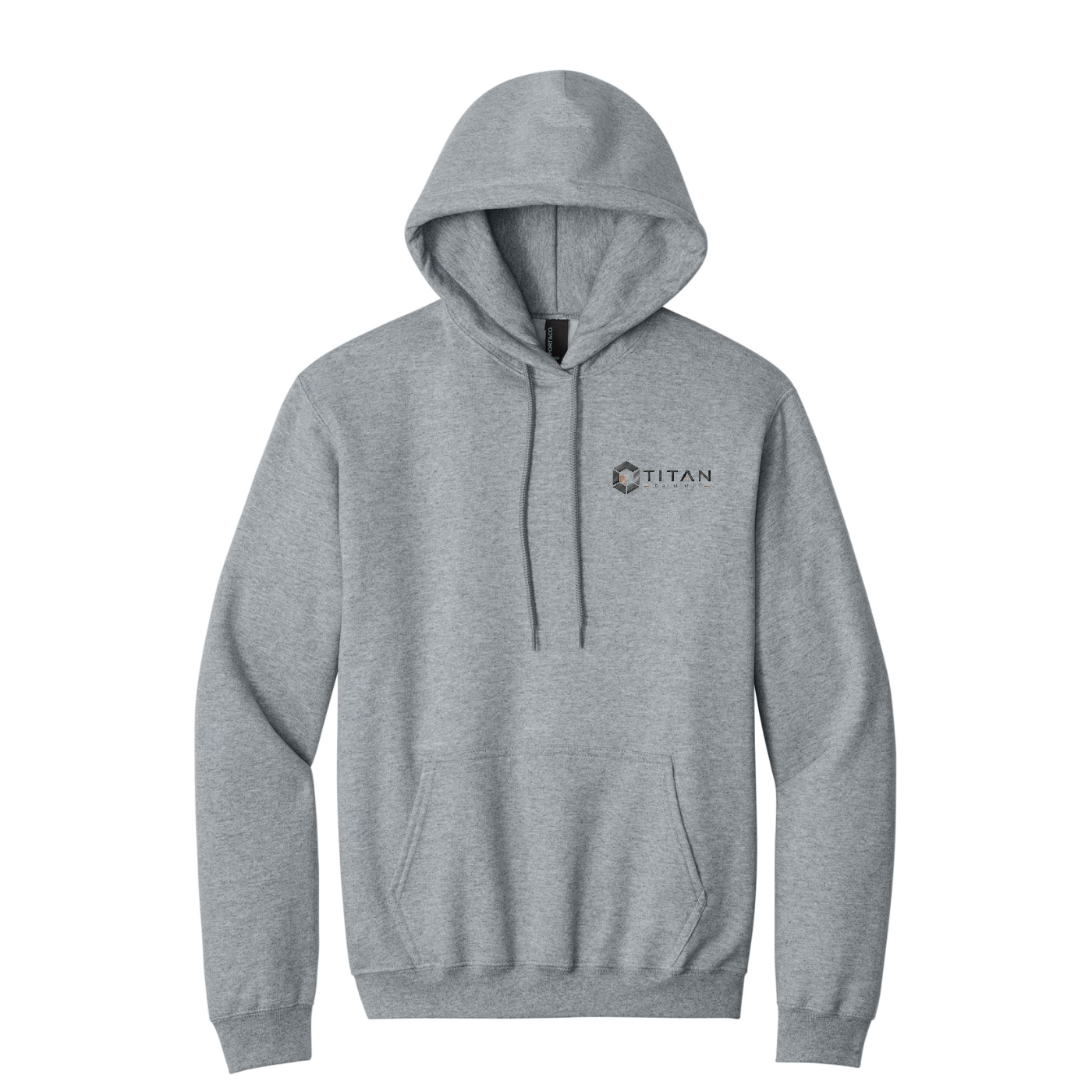 Port & Co Tall Essential Fleece Pullover Hooded Sweatshirt - Titan — Athletic Heather