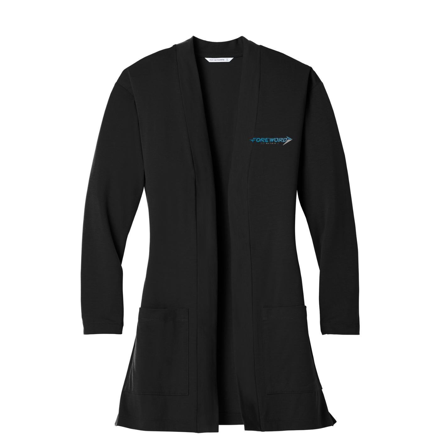 Port Authority  Women's Concept Long Pocket Cardigan — Black