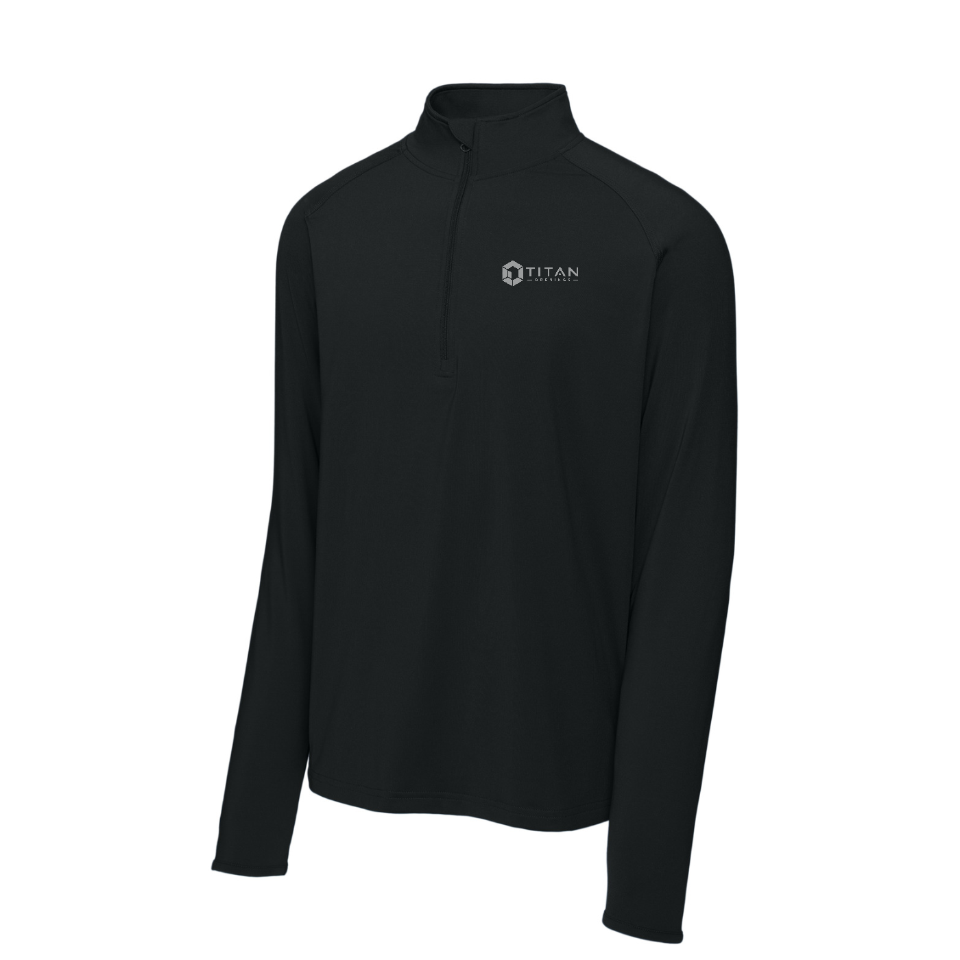 Sport-Tek Sport-Wick Stretch 1/4-Zip Pullover — Black