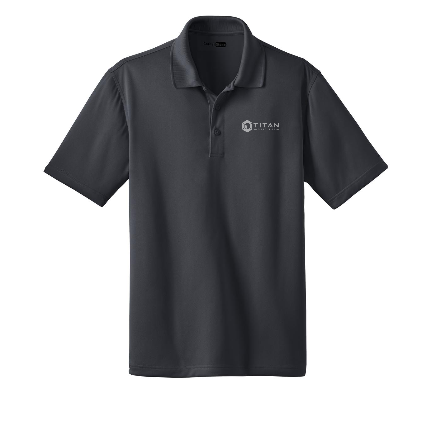 CornerStone Tall Select Snag-Proof Polo — Charcoal