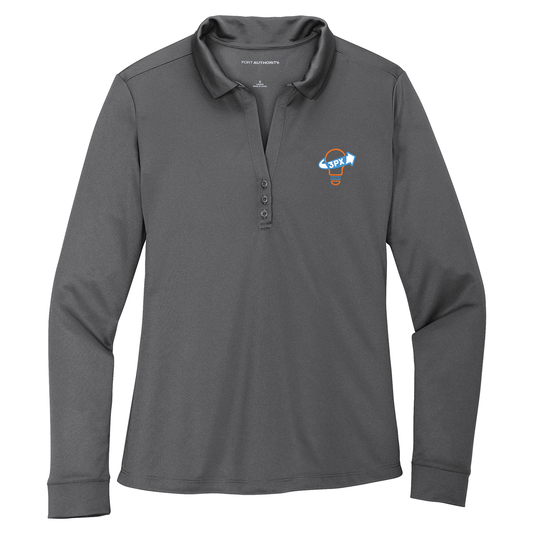 Port Authority® Women's Silk Touch™ Performance Long Sleeve Polo - 3PX