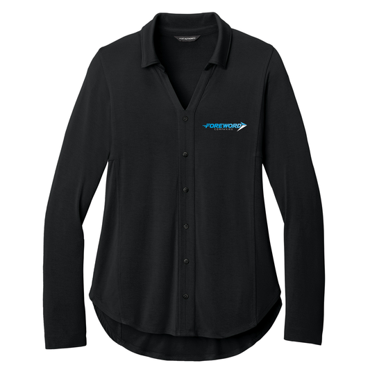 Port Authority® Women’s Luxe Knit Button Tunic