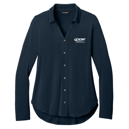 Port Authority® Women’s Luxe Knit Button Tunic - CDF