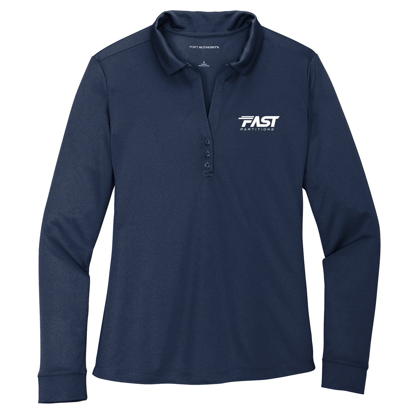 Port Authority® Women's Silk Touch™ Performance Long Sleeve Polo - Fast Partitions