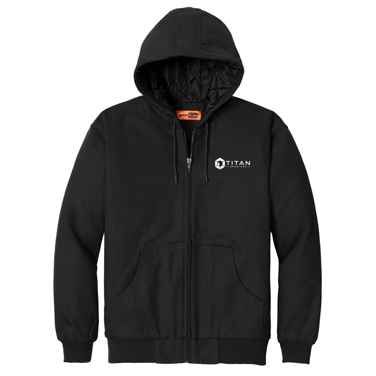 CornerStone Tall Duck Cloth Hooded Work Jacket - Titan
