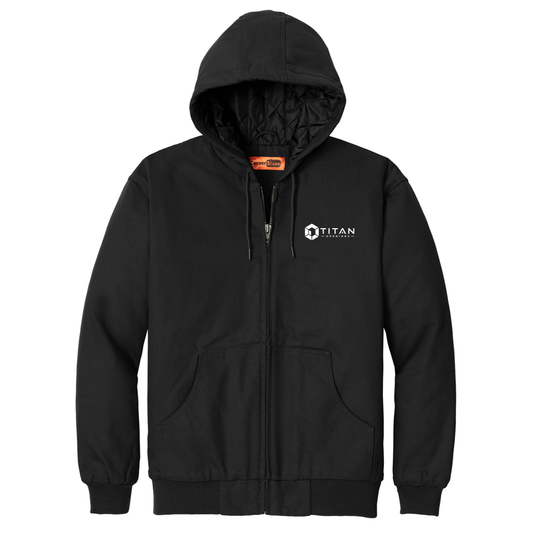 CornerStone Tall Duck Cloth Hooded Work Jacket - Titan