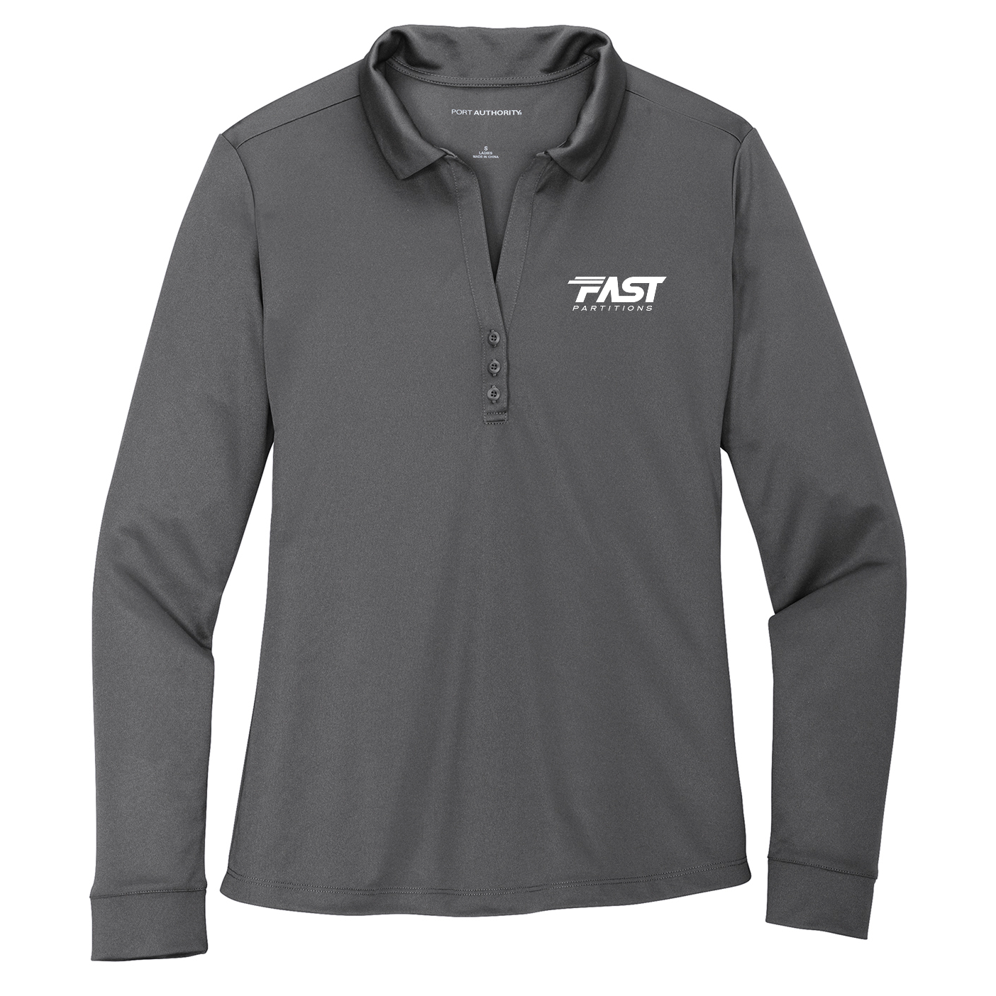 Port Authority® Women's Silk Touch™ Performance Long Sleeve Polo - Fast Partitions