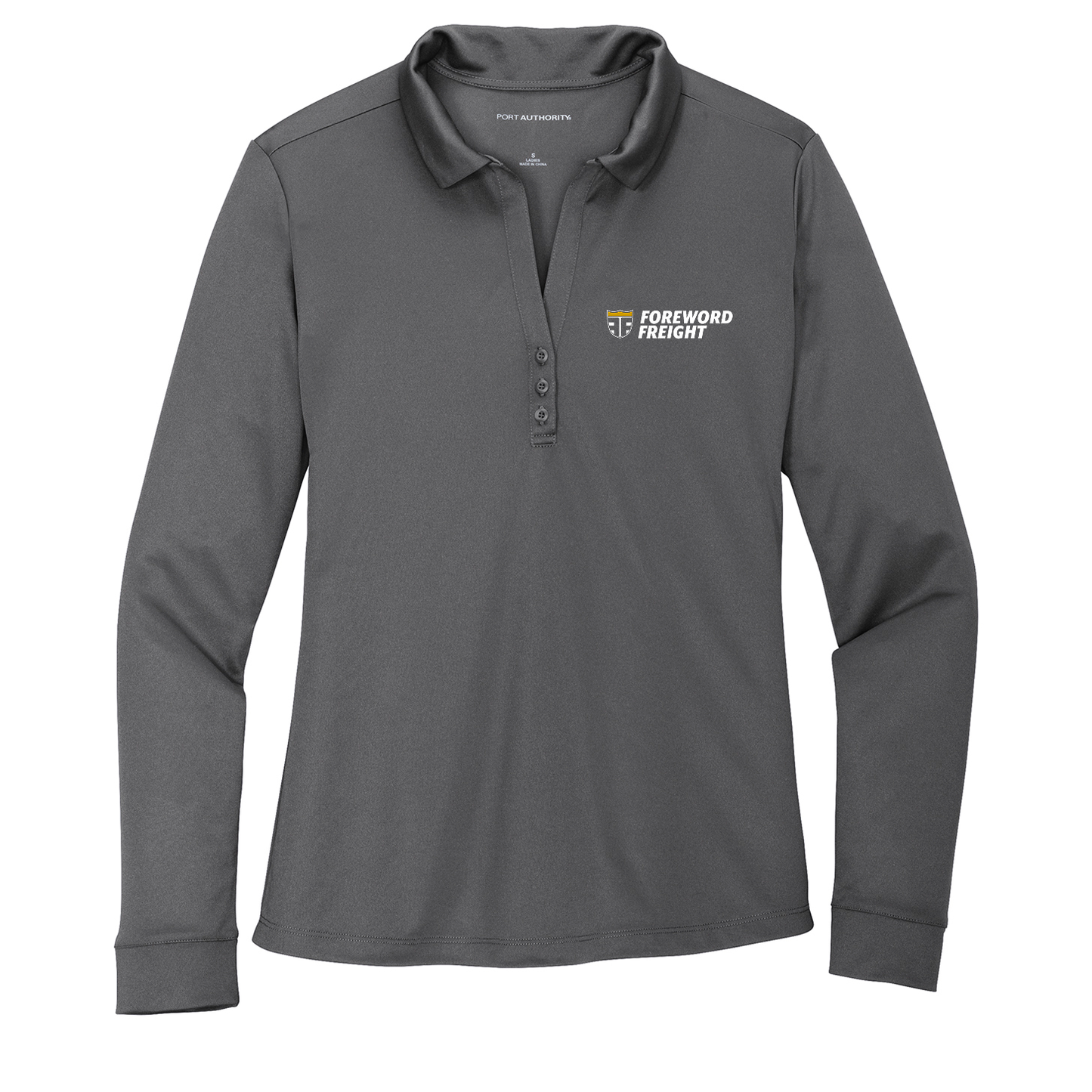 Port Authority® Women's Silk Touch™ Performance Long Sleeve Polo - Foreword Freight