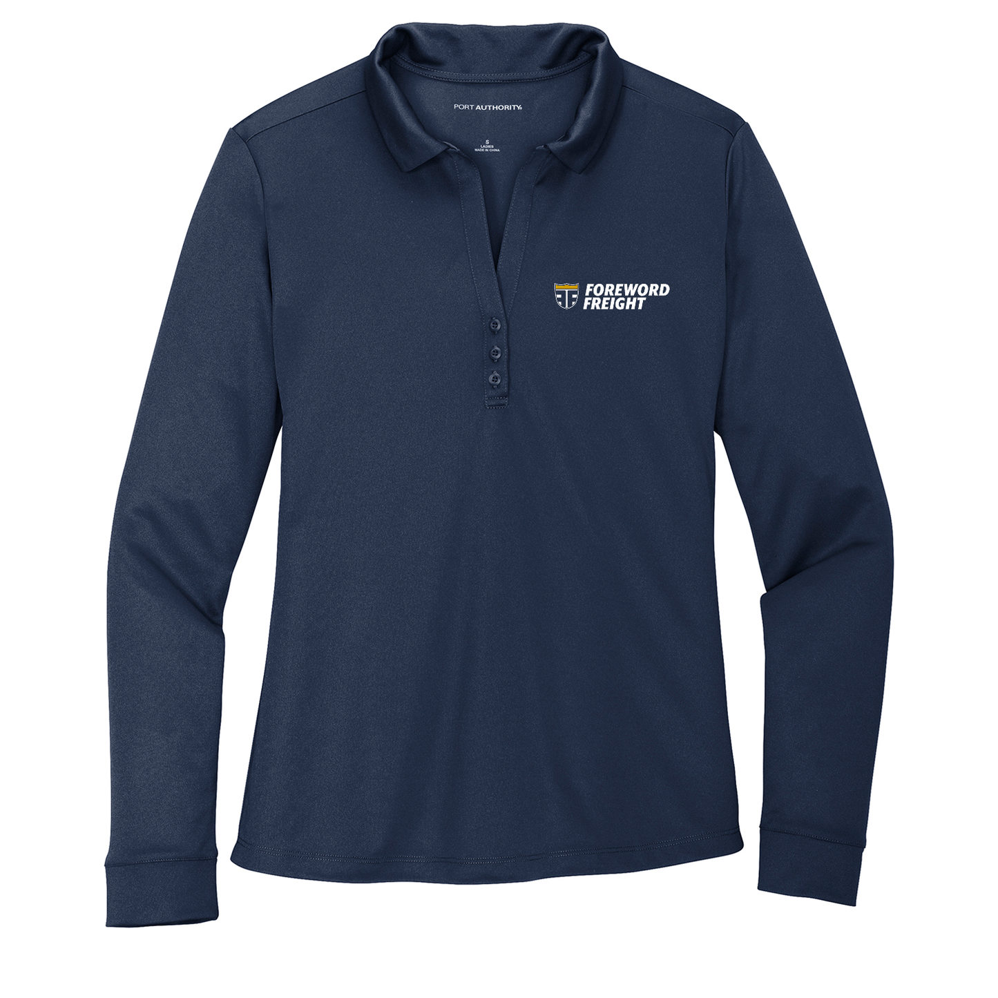 Port Authority® Women's Silk Touch™ Performance Long Sleeve Polo - Foreword Freight